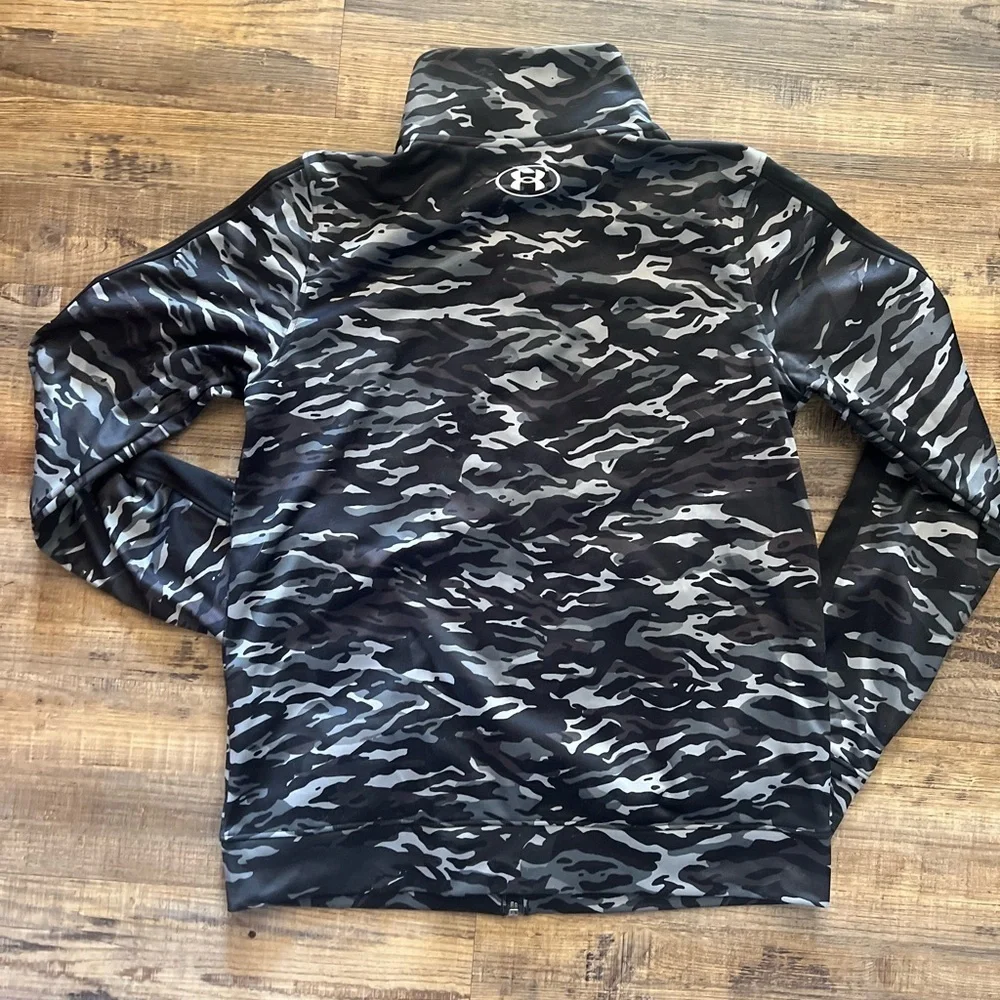 Under Armour Kids Camo Jacket - Black and Gray